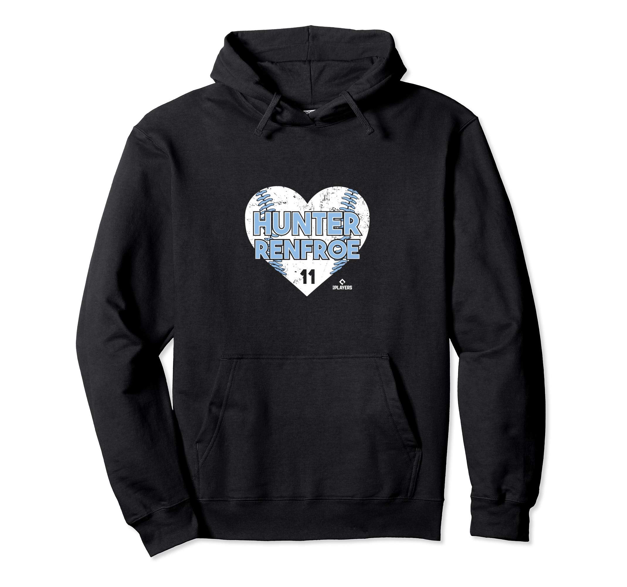 Hunter Renfroe Heart Baseball Hoodie - Novelty Apparel Men Women - T-Shirt, Sweatshirt, Hoodie