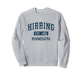 Hibbing Minnesota Mn Sports Navy Sweatshirt - Custom Art Print Unisex - T-Shirt, Sweatshirt, Hoodie