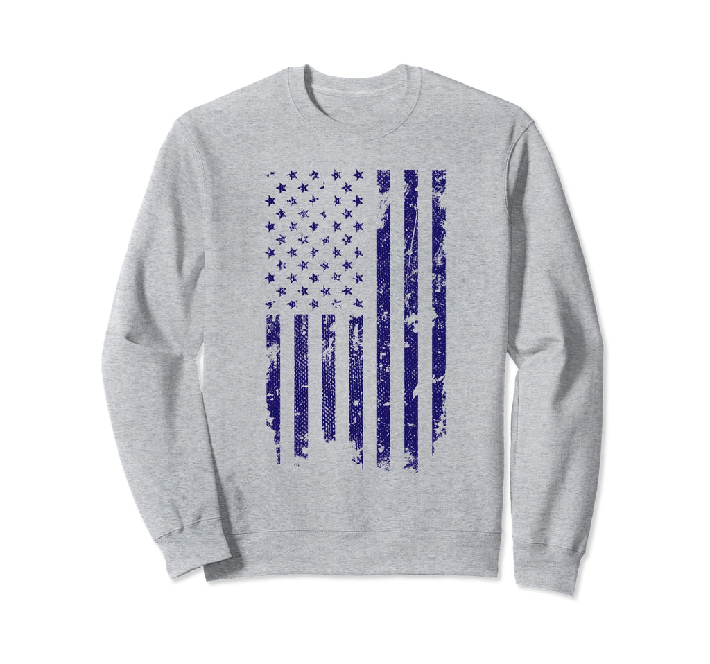 Distressed American Flag Sweatshirt - Unique Graphic for Adults - T-Shirt, Sweatshirt, Hoodie