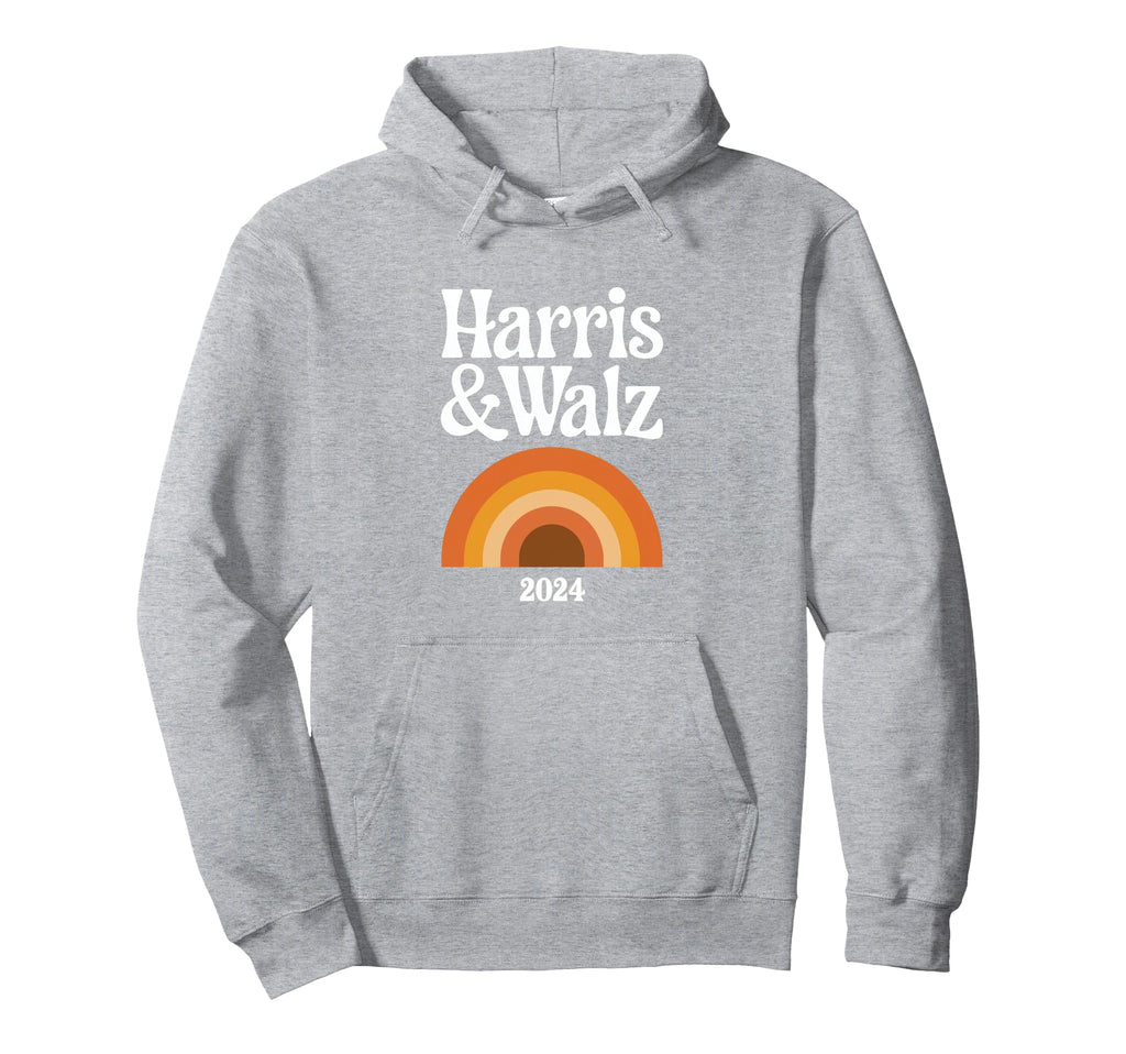 Harris Walz Harris Walz Rainbow Boho Hoodie - Streetwear Style Unisex - T-Shirt, Sweatshirt, Hoodie