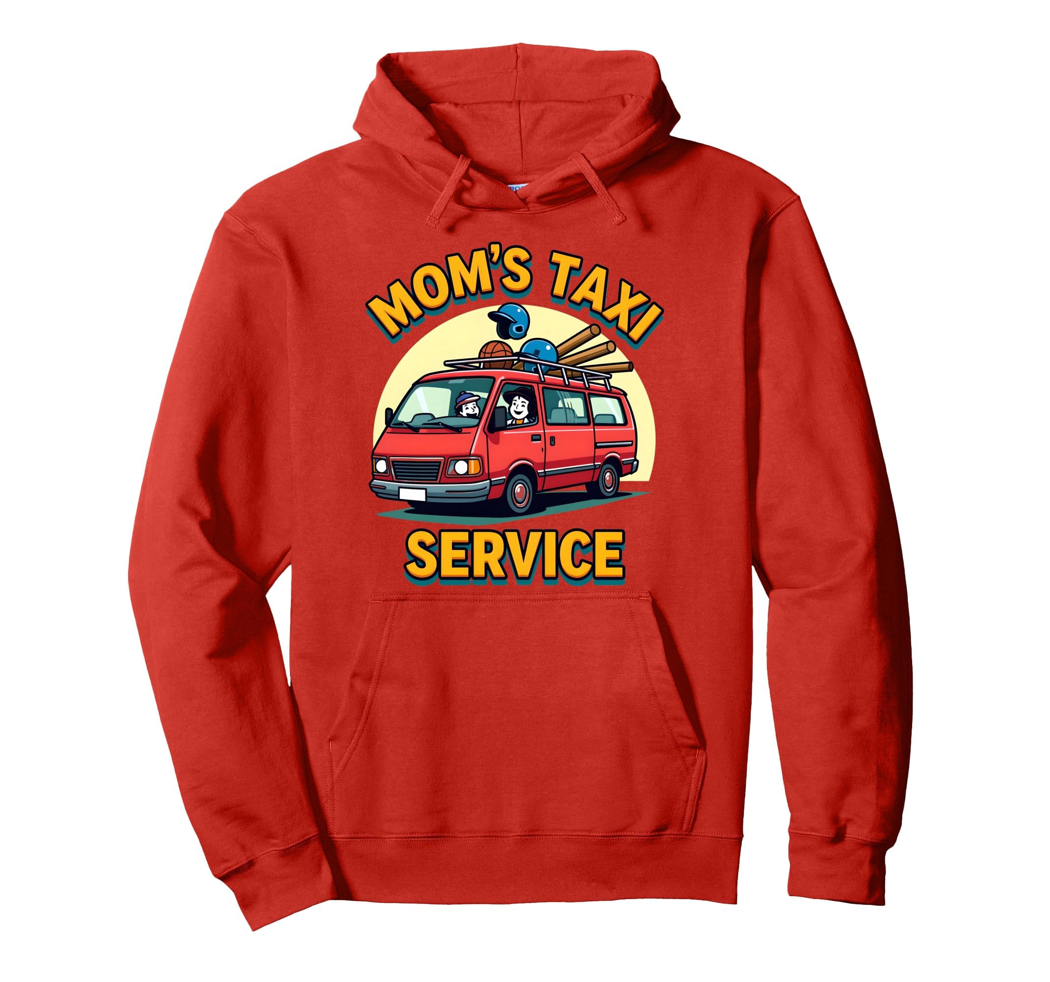 Moms Taxi Service Funny Baseball Mom Hoodie - Aesthetic Graphic Men Women - T-Shirt, Sweatshirt, Hoodie