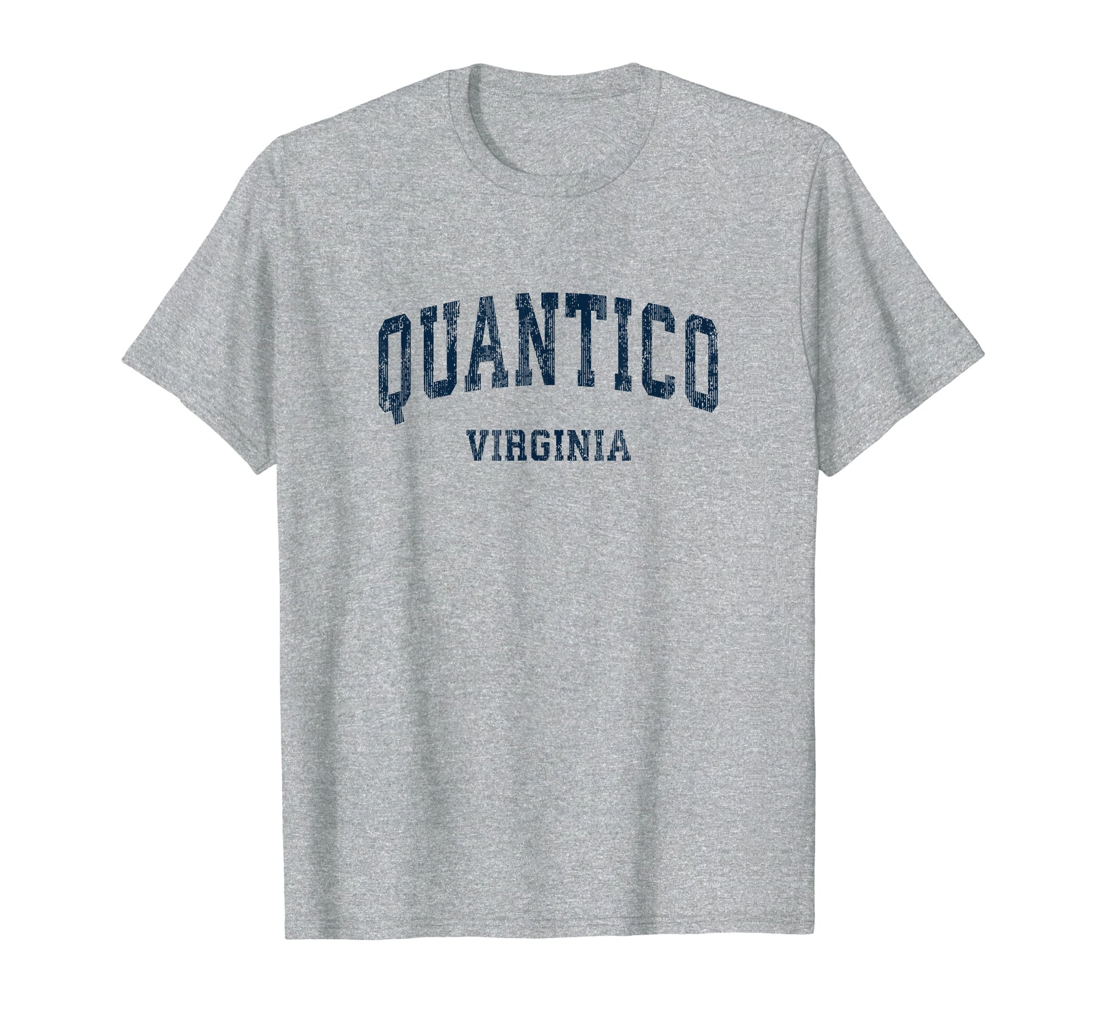 Quantico Virginia Va Varsity Sports Navy T-Shirt - Streetwear Style Unisex - T-Shirt, Sweatshirt, Hoodie