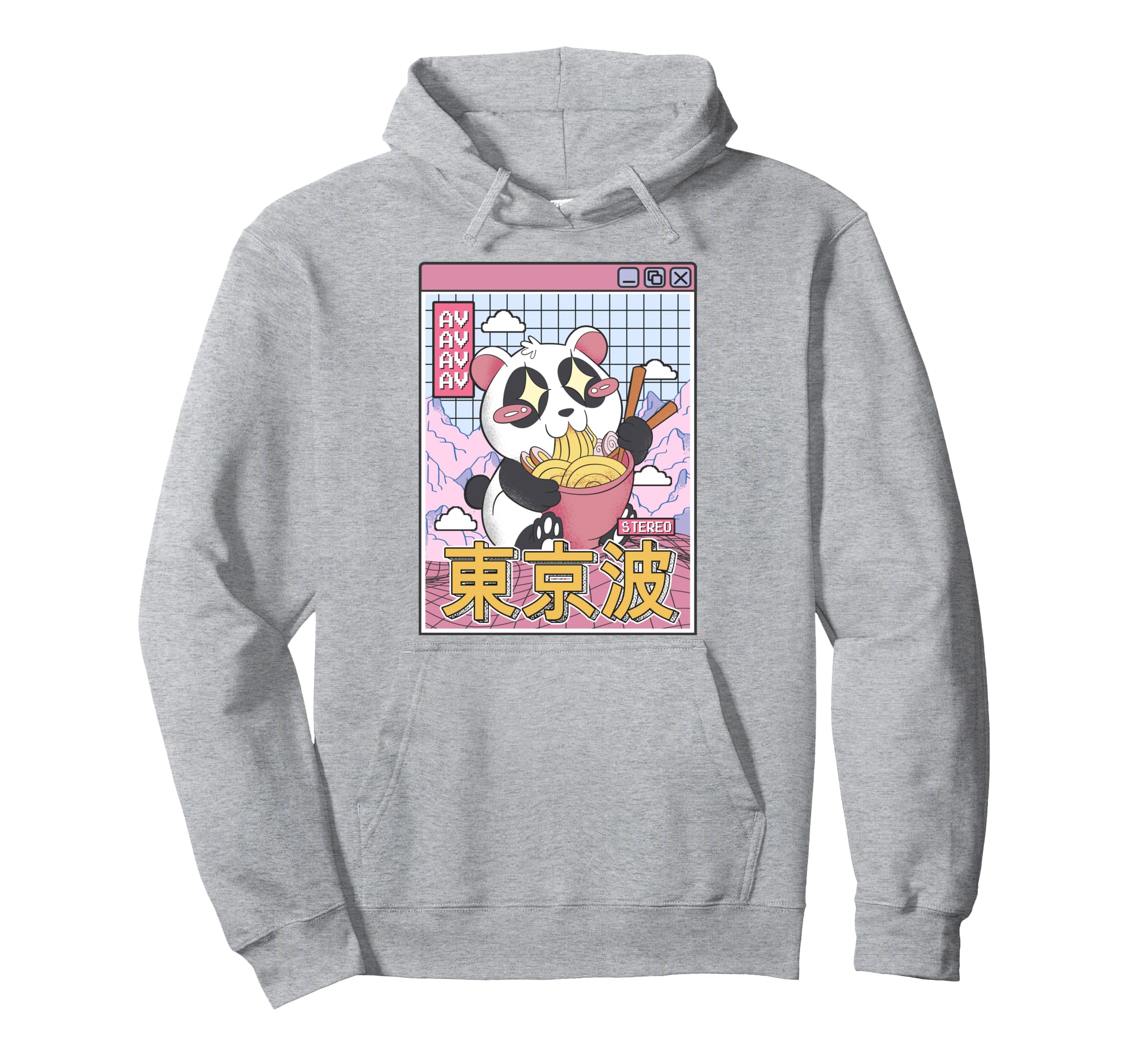Panda Bear Ramen Japanese Kawaii Hoodie - Streetwear Style Men Women - T-Shirt, Sweatshirt, Hoodie