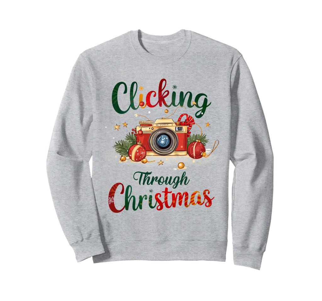 Snapping Holiday Memories Camera Sweatshirt - Streetwear Style for Adults - T-Shirt, Sweatshirt, Hoodie