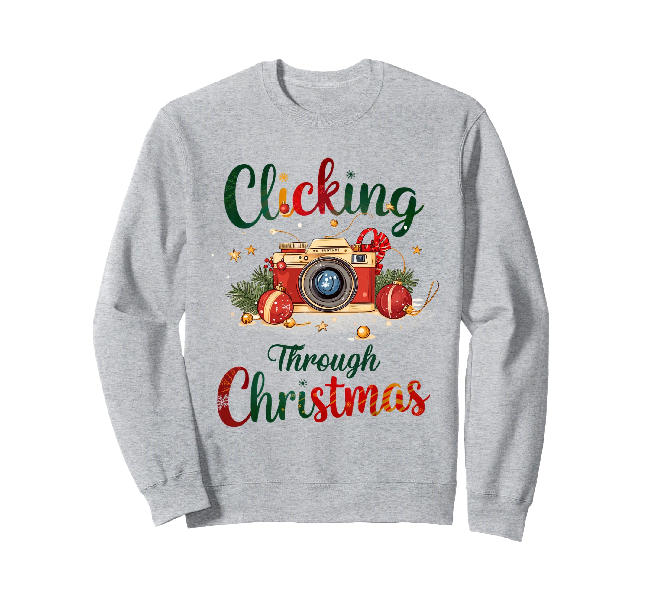 Snapping Holiday Memories Camera Sweatshirt - Streetwear Style for Adults - T-Shirt, Sweatshirt, Hoodie