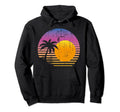 90S Vaporwave Aesthetic Tropical Sunset 80S Hoodie - Unique Graphic Unisex - T-Shirt, Sweatshirt, Hoodie