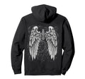 Grunge Wings Angel Back Y2K 2000S Hoodie - Casual Everyday Wear Unisex - T-Shirt, Sweatshirt, Hoodie