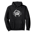 Crab White Hoodie - Novelty Apparel Men Women - T-Shirt, Sweatshirt, Hoodie