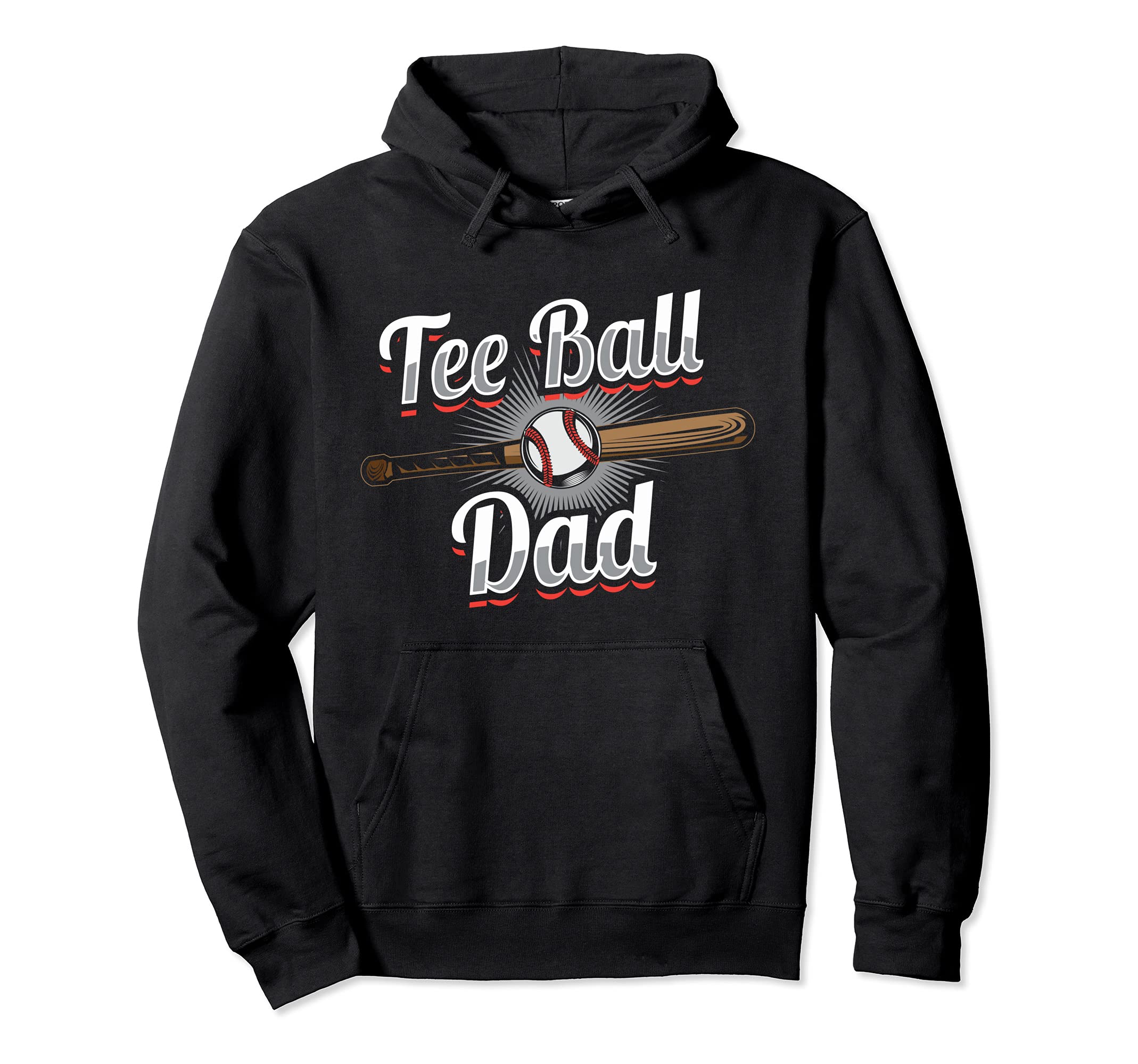 Ball Dad Baseball T Ball Hoodie - Graphic Print Unisex - T-Shirt, Sweatshirt, Hoodie