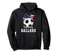 Busy Raising Ballers Soccer Soccer Mom Hoodie - Fun Novelty Design Unisex - T-Shirt, Sweatshirt, Hoodie
