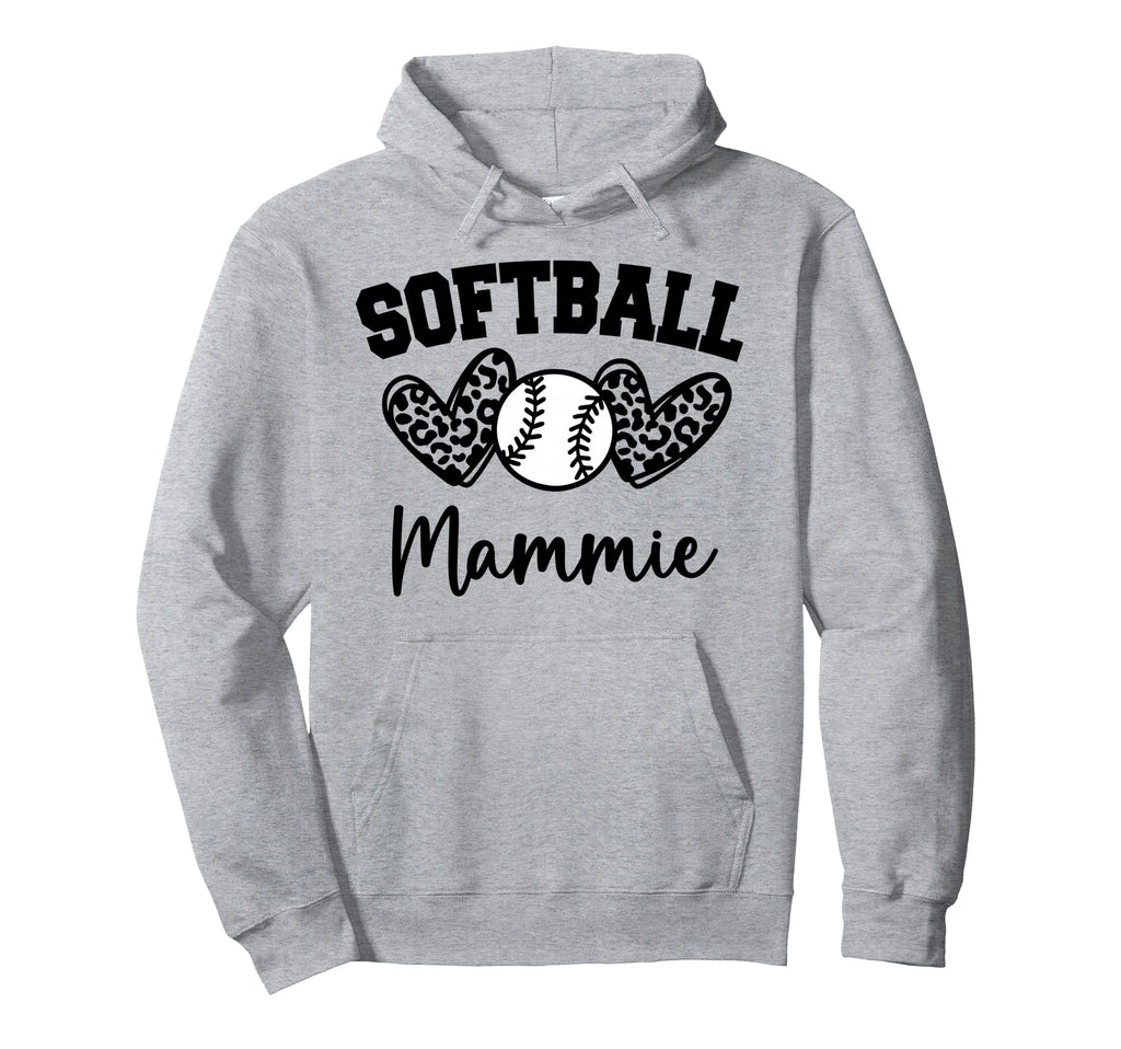 Personalized Baseball Heart Mammie Hoodie - Minimalist Print Men Women - T-Shirt, Sweatshirt, Hoodie