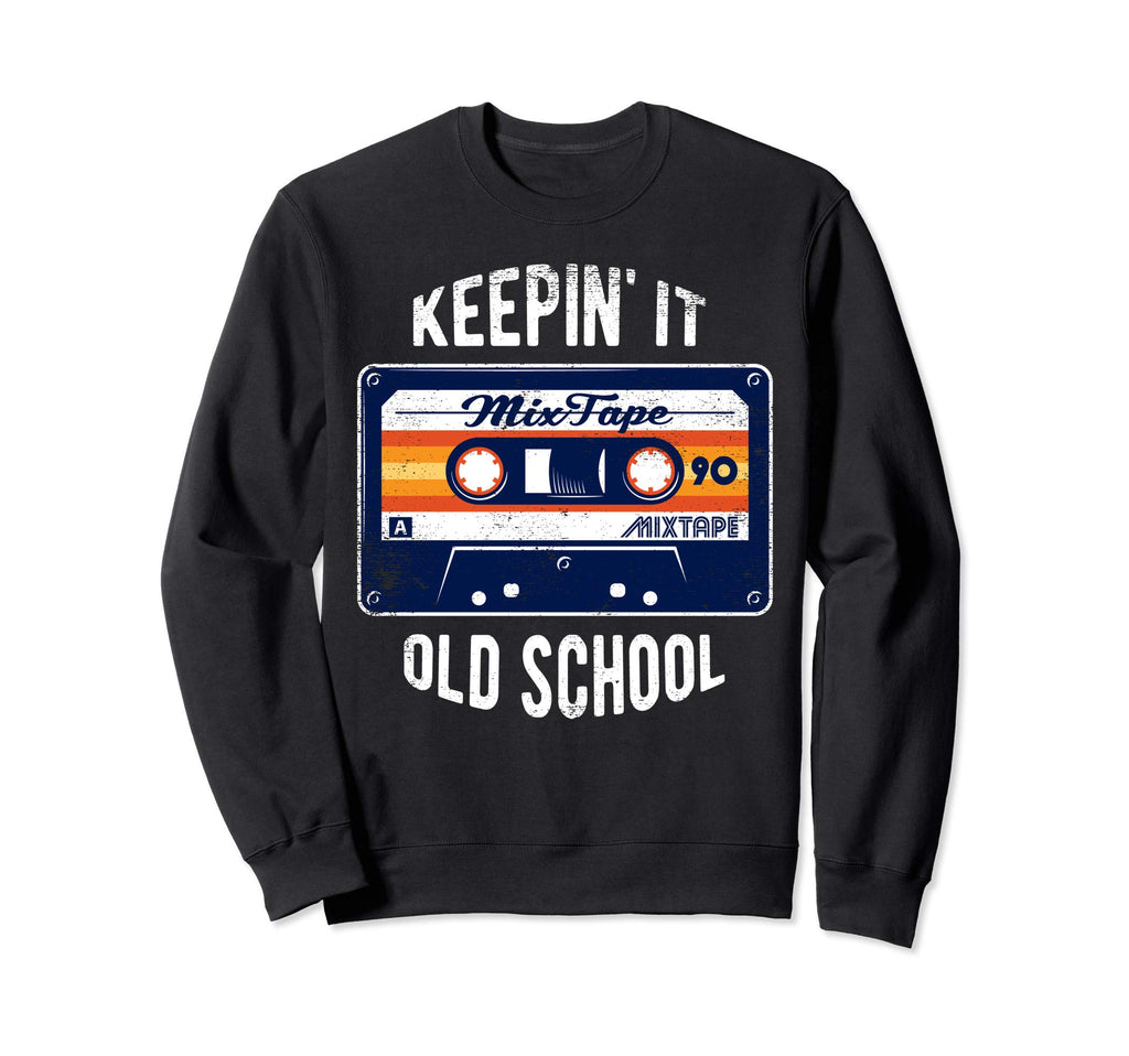 Old School Hip Hop 80S 90S Mixtape Sweatshirt - Graphic Print for Adults - T-Shirt, Sweatshirt, Hoodie