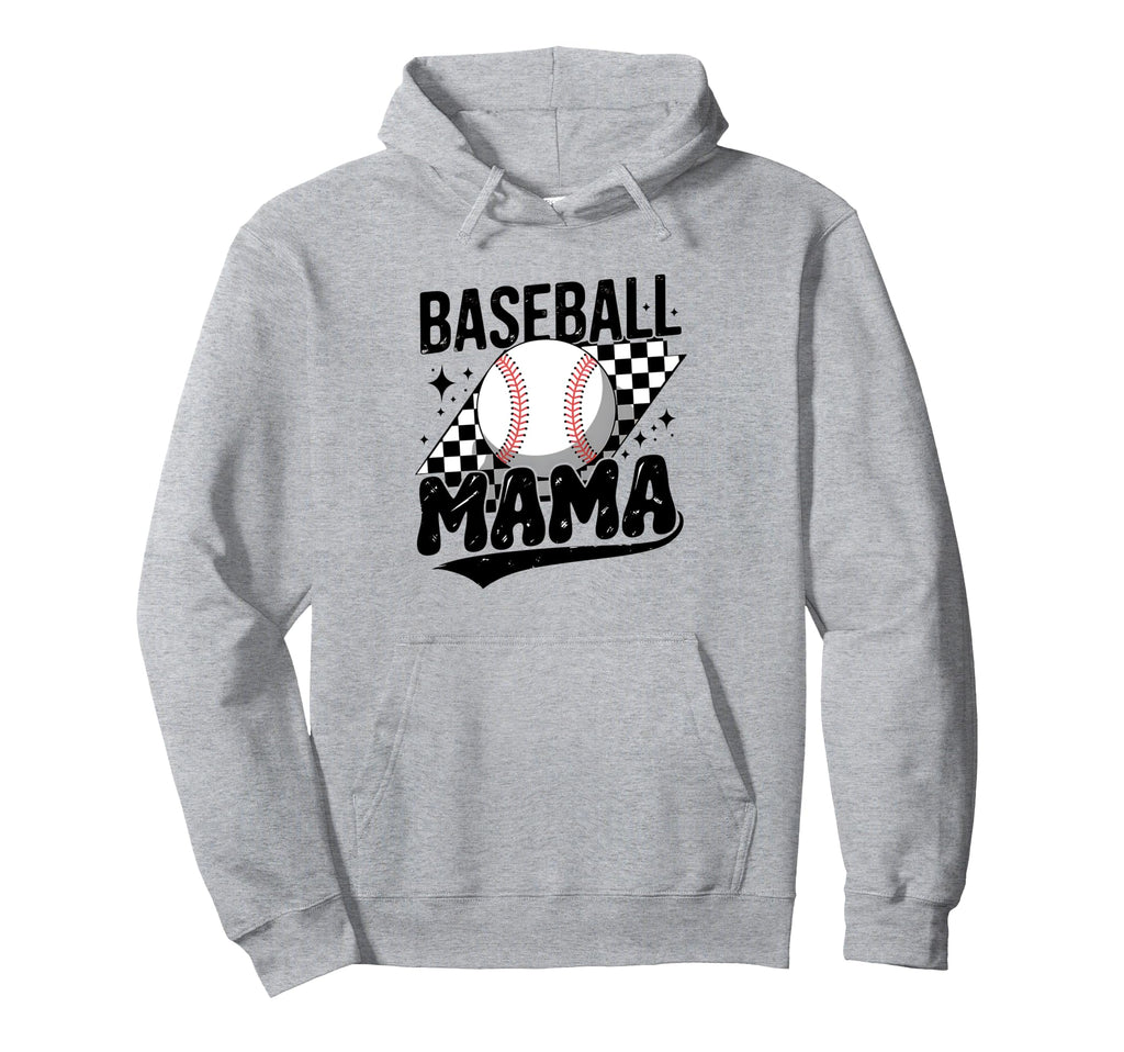 American Baseball Mama Mom Hoodie - Aesthetic Graphic Men Women - T-Shirt, Sweatshirt, Hoodie