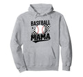 American Baseball Mama Mom Hoodie - Aesthetic Graphic Men Women - T-Shirt, Sweatshirt, Hoodie