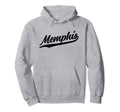 Memphis Tennessee Script 1970S Black Hoodie - Minimalist Print for Adults - T-Shirt, Sweatshirt, Hoodie