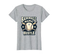 Baseball Mama Hustle Proud Sports Mom T-Shirt - Aesthetic Graphic Unisex - T-Shirt, Sweatshirt, Hoodie