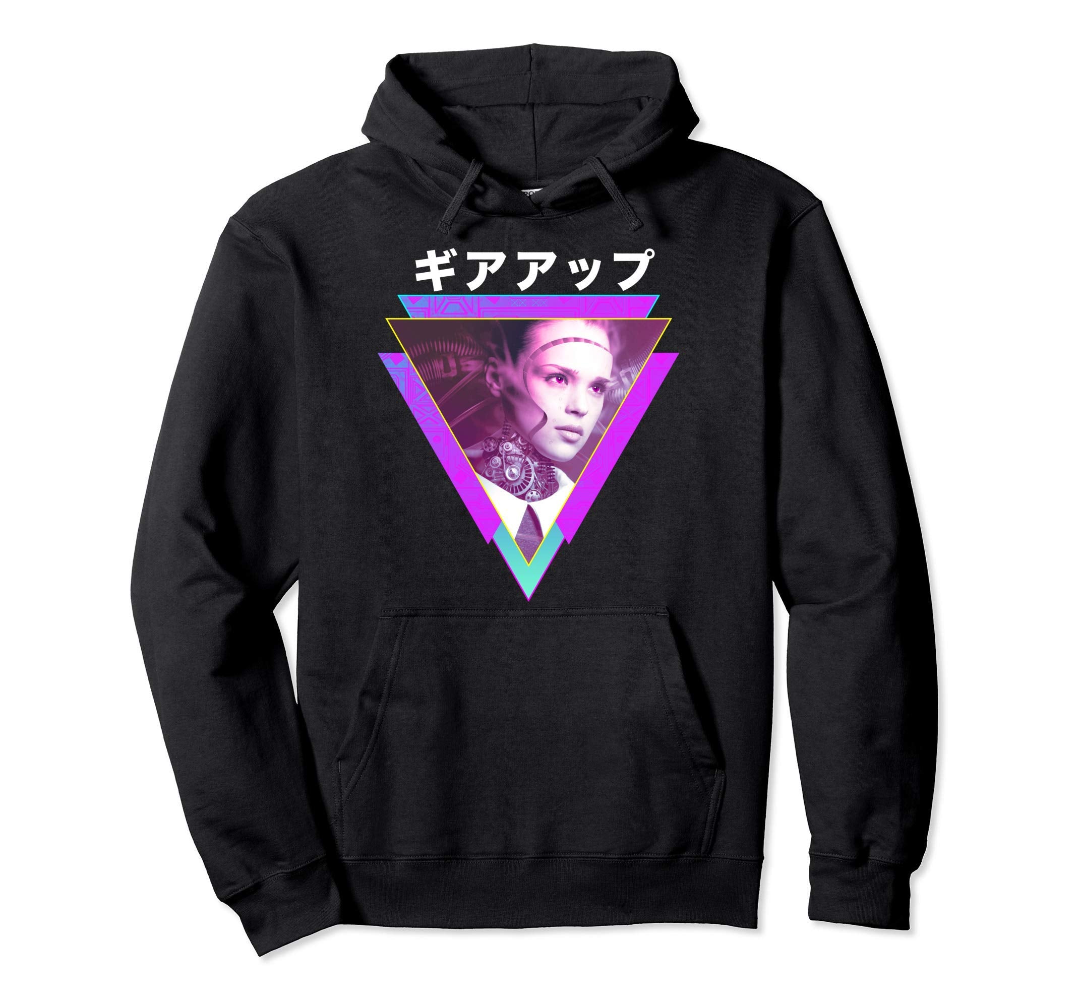 Gear Up Cyborg Robot Gears Hoodie - Casual Everyday Wear Men Women - T-Shirt, Sweatshirt, Hoodie