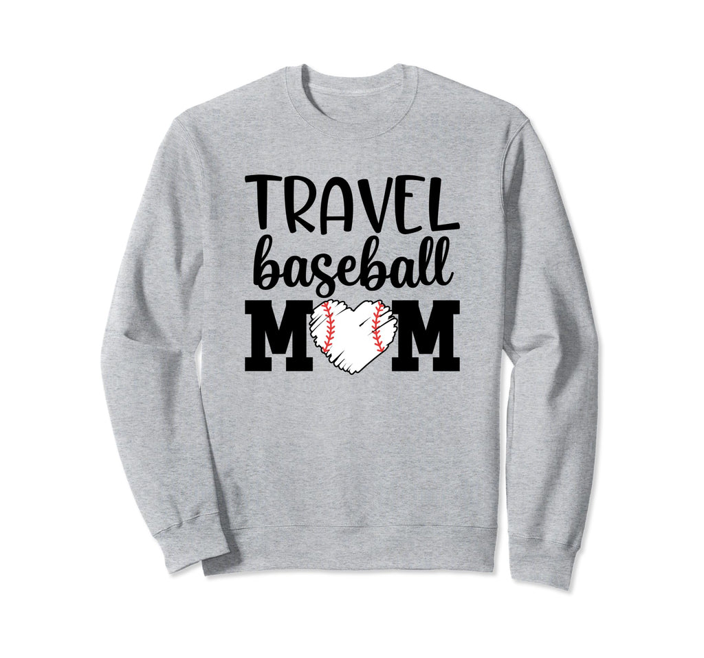 Proud Sports Mom Travel Baseball Sweatshirt - Trendy Graphic for Adults - T-Shirt, Sweatshirt, Hoodie