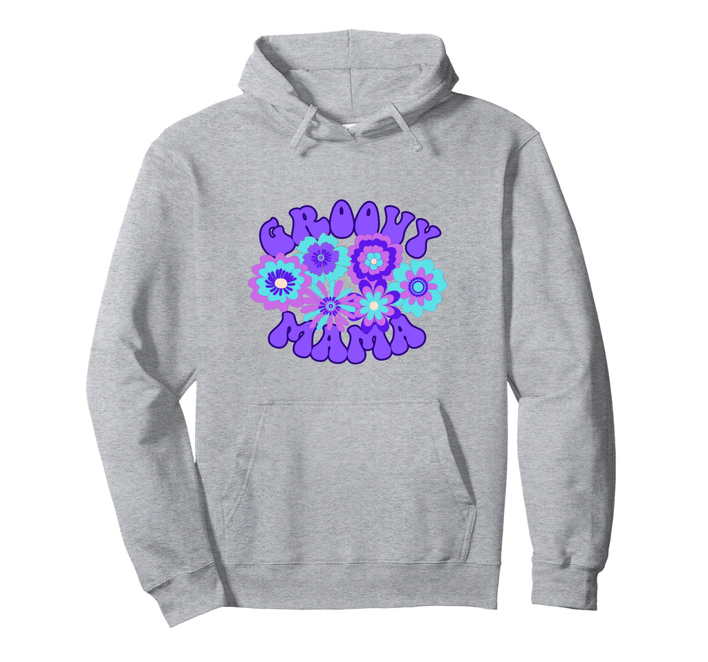 Groovy Mama 70S Flower Power Hippie Hoodie - Streetwear Style for Adults - T-Shirt, Sweatshirt, Hoodie