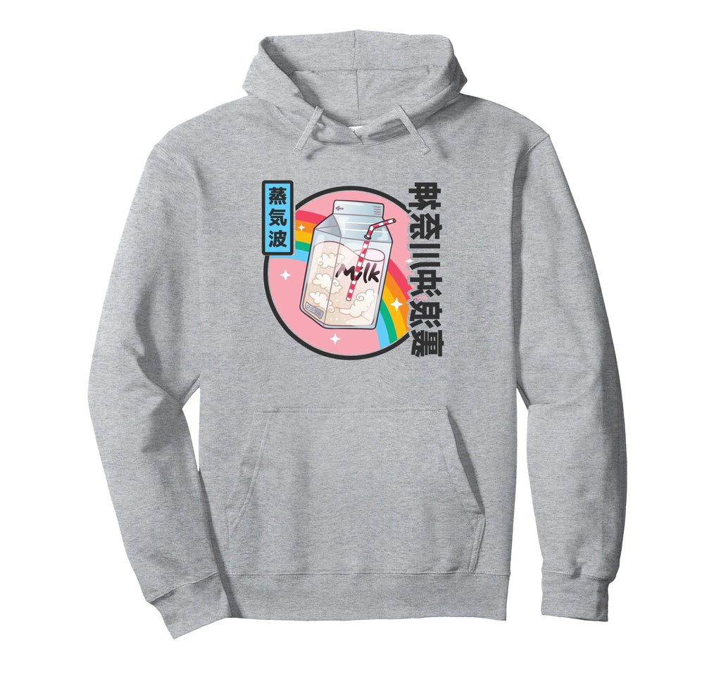 Milk Carton Rainbow Japan Otaku 80S Hoodie - Fun Novelty Design Unisex - T-Shirt, Sweatshirt, Hoodie