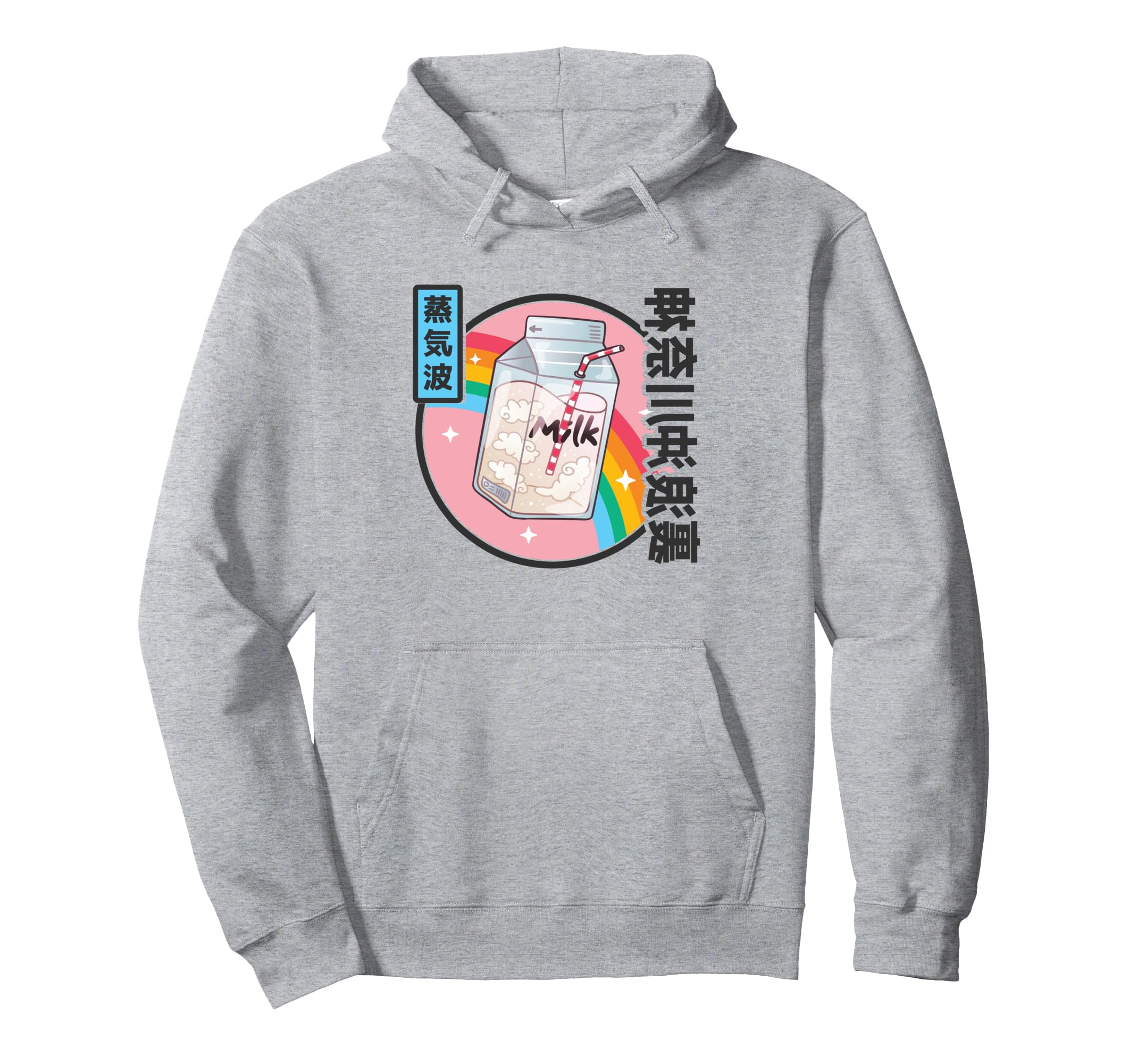 Milk Carton Rainbow Japan Otaku 80S Hoodie - Fun Novelty Design Unisex - T-Shirt, Sweatshirt, Hoodie