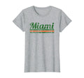 Miami Florida Weathered Stripe Throwback T-Shirt - Graphic Print for Adults - T-Shirt, Sweatshirt, Hoodie