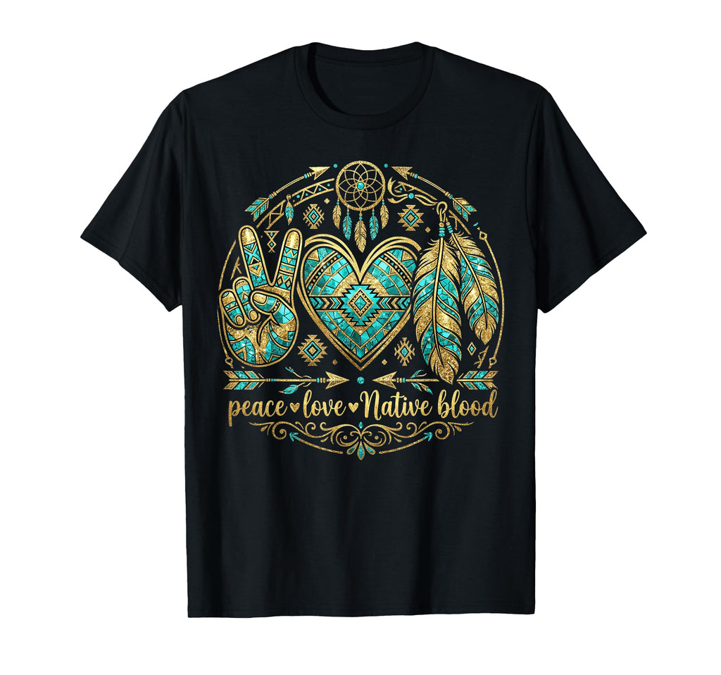 Indigenous People Native Powwows Peace T-Shirt - Graphic Print Men Women - T-Shirt, Sweatshirt, Hoodie