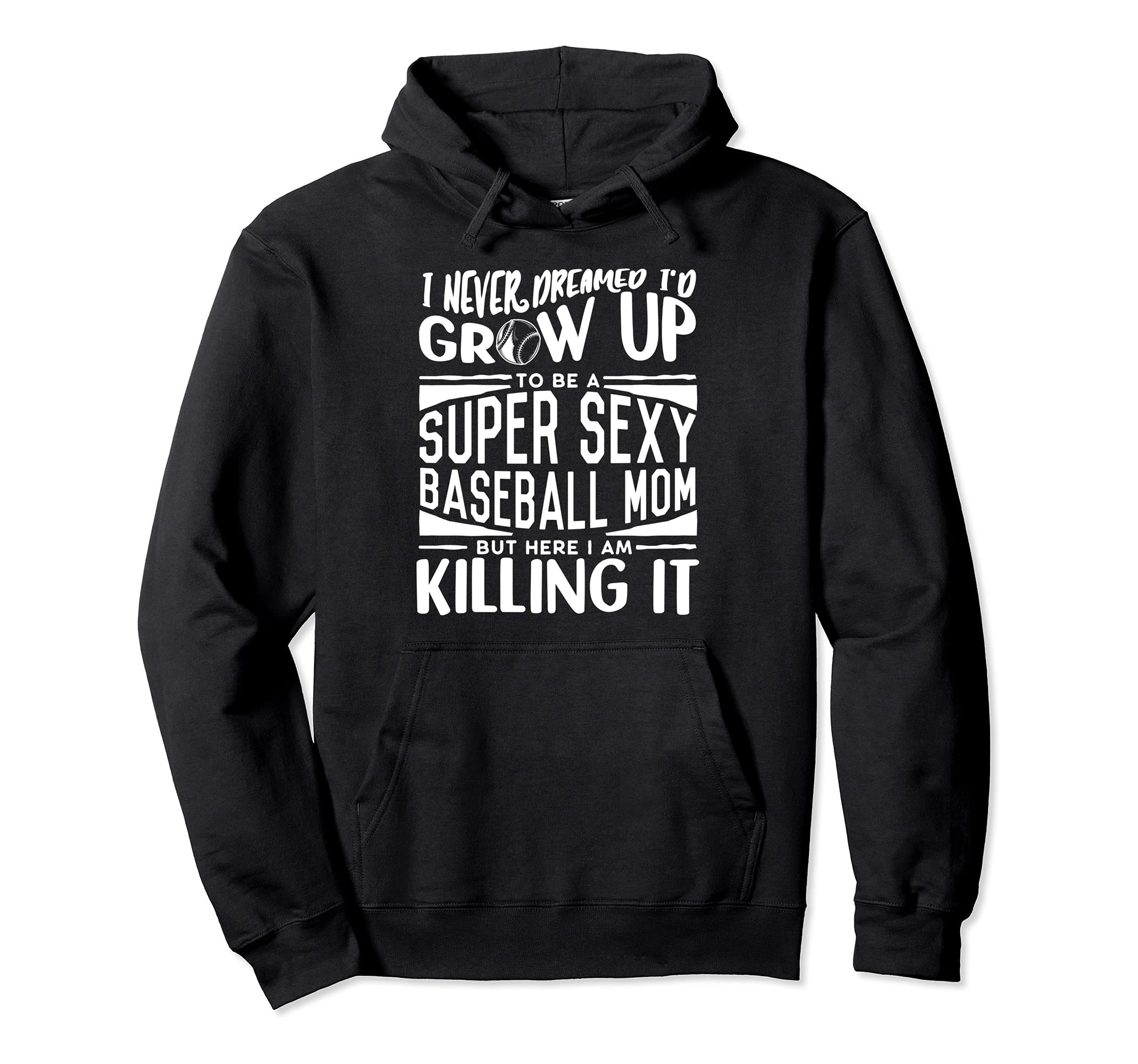 Baseball Player Mom Baseball Lover Hoodie - Trendy Graphic Men Women - T-Shirt, Sweatshirt, Hoodie