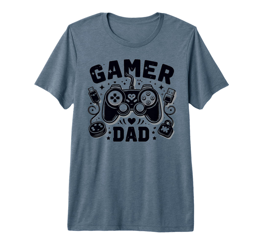 Gamer Dad Game Controller Gaming T-Shirt - Minimalist Print for Adults - T-Shirt, Sweatshirt, Hoodie