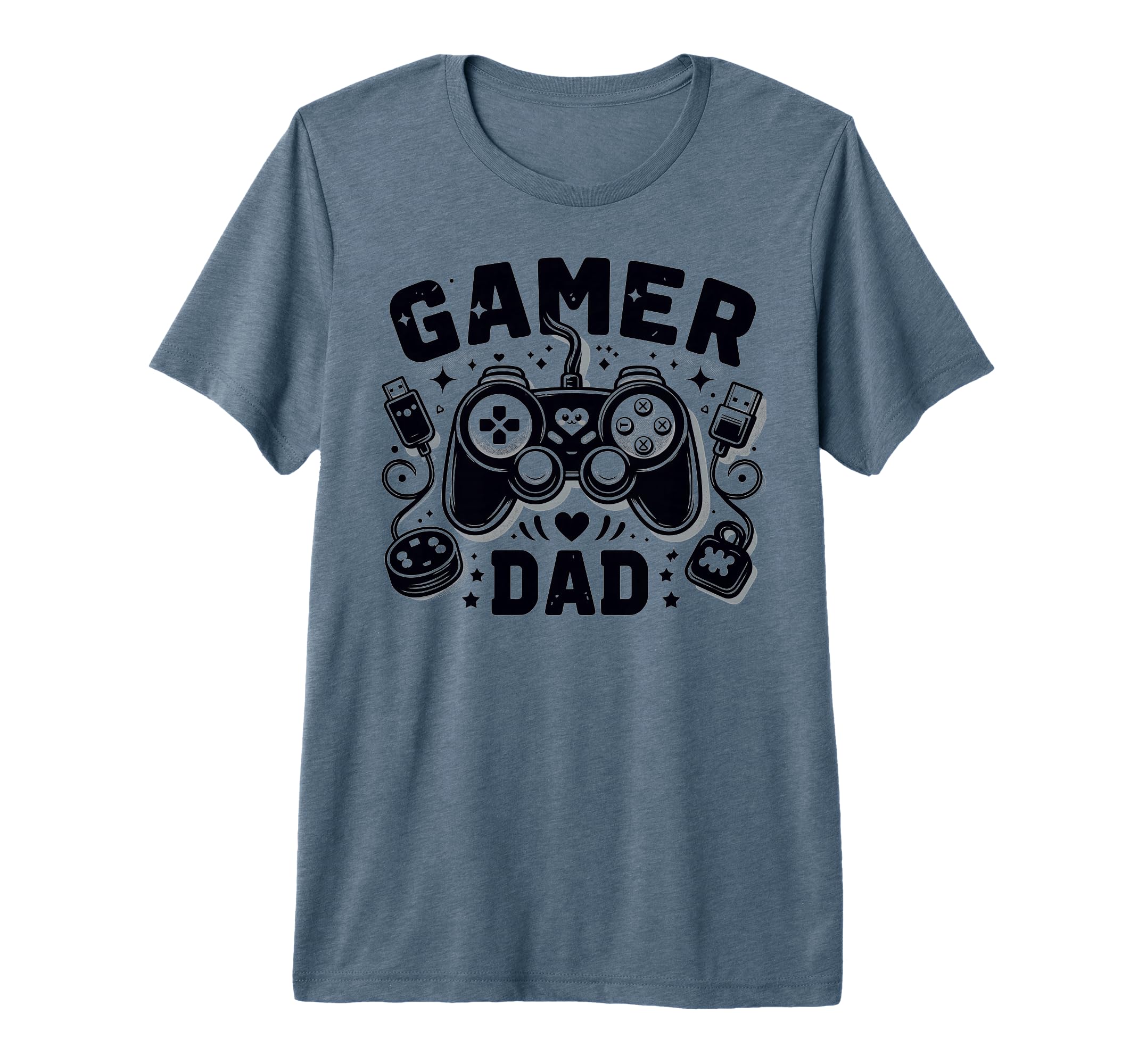 Gamer Dad Game Controller Gaming T-Shirt - Minimalist Print for Adults - T-Shirt, Sweatshirt, Hoodie