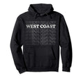Distressed West Coast Hoodie - Custom Art Print Men Women - T-Shirt, Sweatshirt, Hoodie