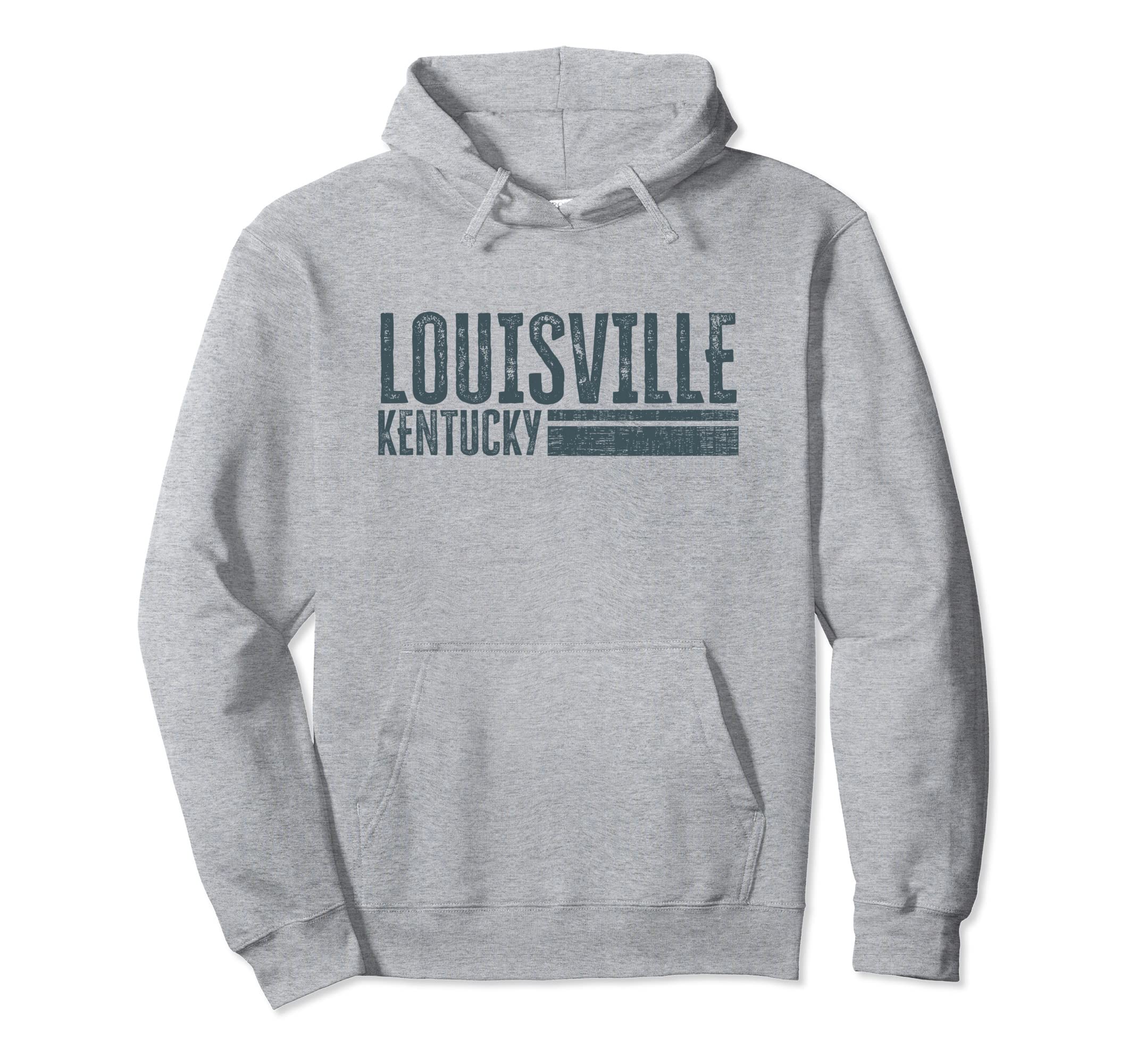 Louisville Kentucky Distressed Hoodie - Trendy Graphic for Adults - T-Shirt, Sweatshirt, Hoodie