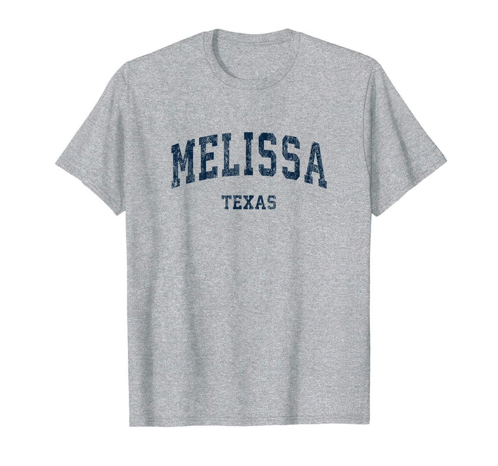 Melissa Texas Tx Varsity Sports Navy T-Shirt - Graphic Print for Adults - T-Shirt, Sweatshirt, Hoodie