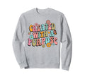 Boho Created Purpose Religious Sweatshirt - Aesthetic Graphic for Adults - T-Shirt, Sweatshirt, Hoodie
