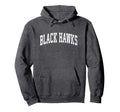 Black Hawks Mascot Athletic Sports Name Hoodie - Novelty Apparel Unisex - T-Shirt, Sweatshirt, Hoodie