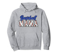 Baseball Mom Groovy Baseball Team Hoodie - Aesthetic Graphic for Adults - T-Shirt, Sweatshirt, Hoodie