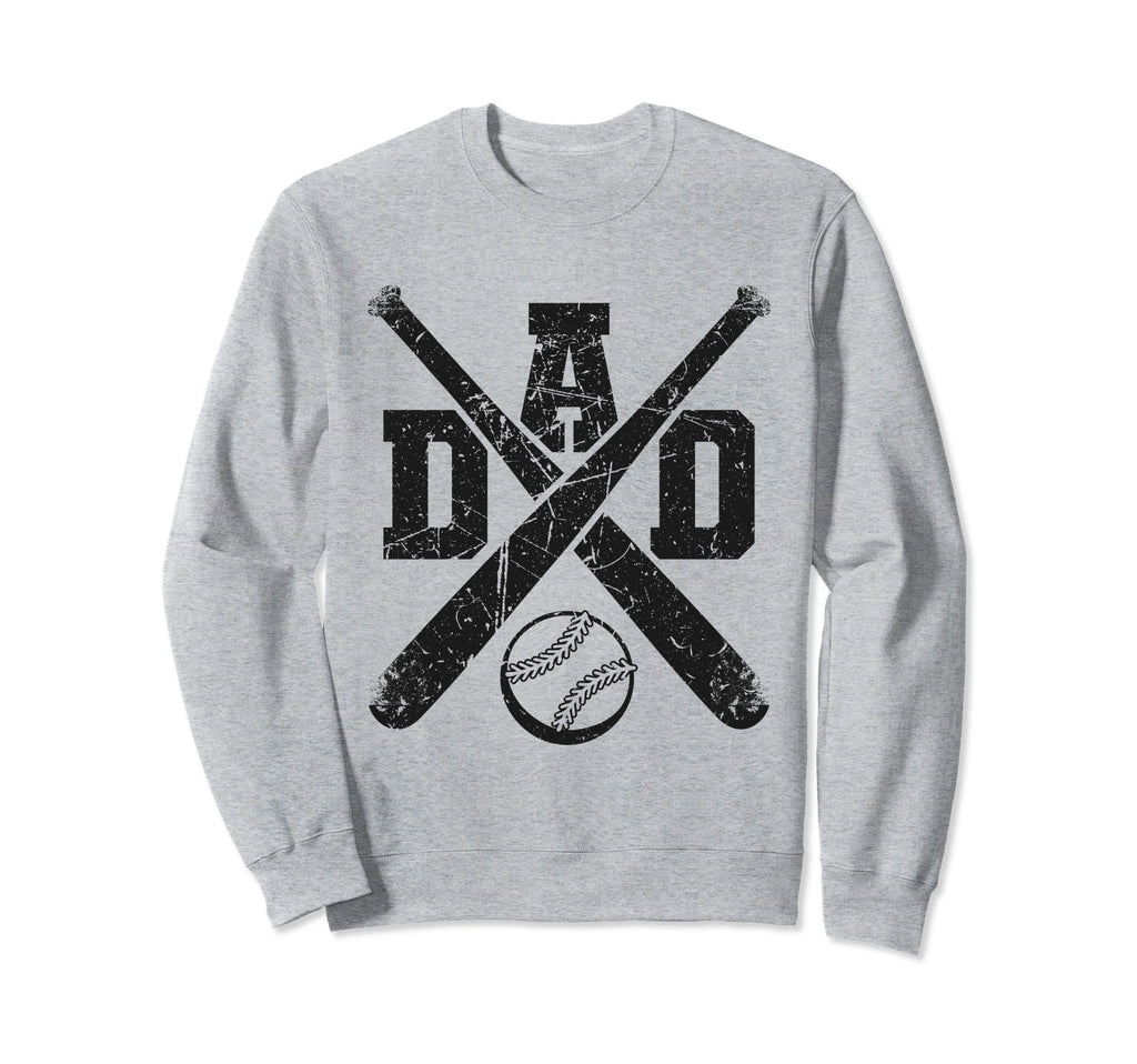 Baseball Dad Funny Sporty Sweatshirt - Fun Novelty Design for Adults - T-Shirt, Sweatshirt, Hoodie
