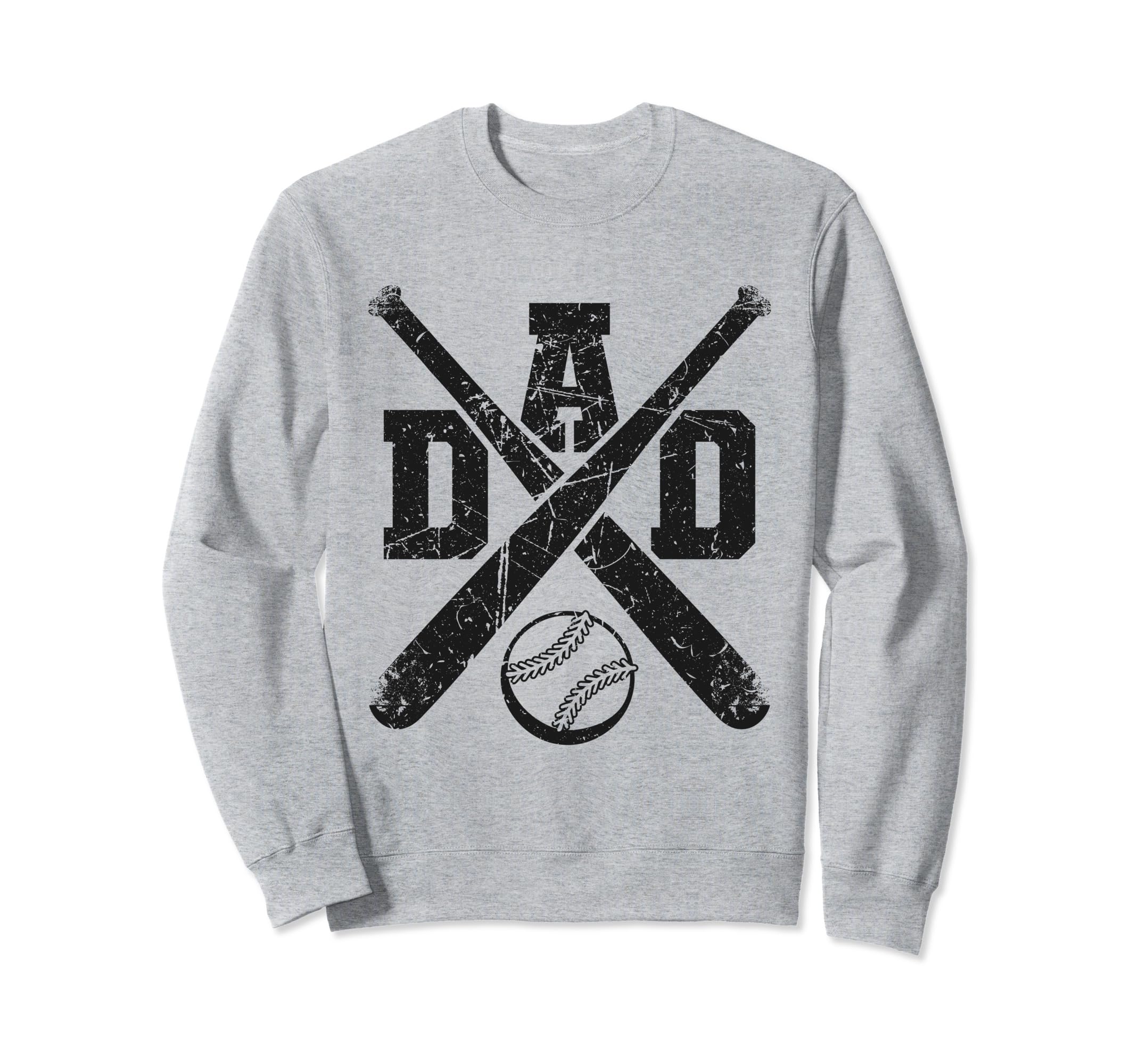 Baseball Dad Funny Sporty Sweatshirt - Fun Novelty Design for Adults - T-Shirt, Sweatshirt, Hoodie