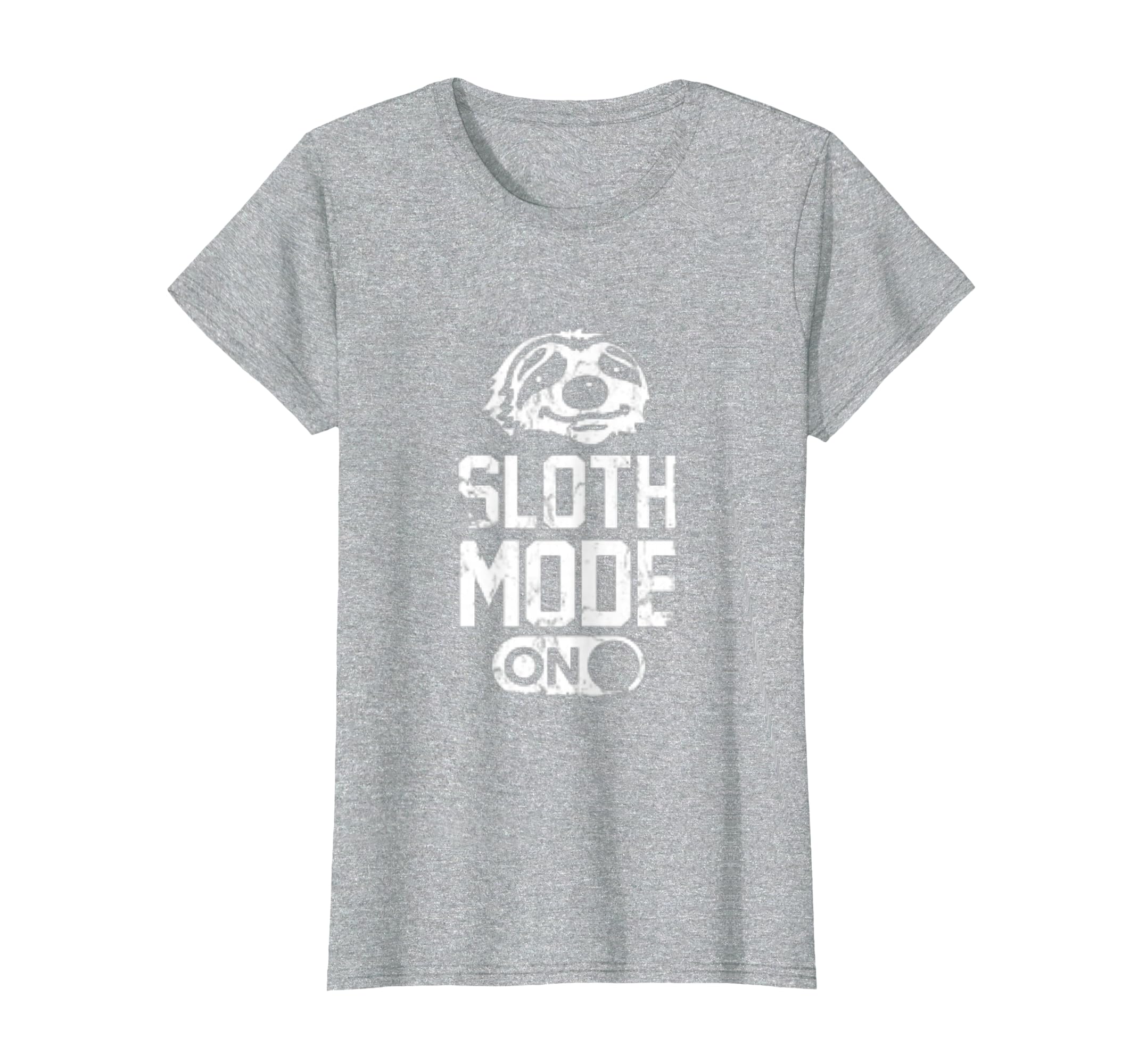 Sloth Mode Distressed T-Shirt - Graphic Print for Adults - T-Shirt, Sweatshirt, Hoodie