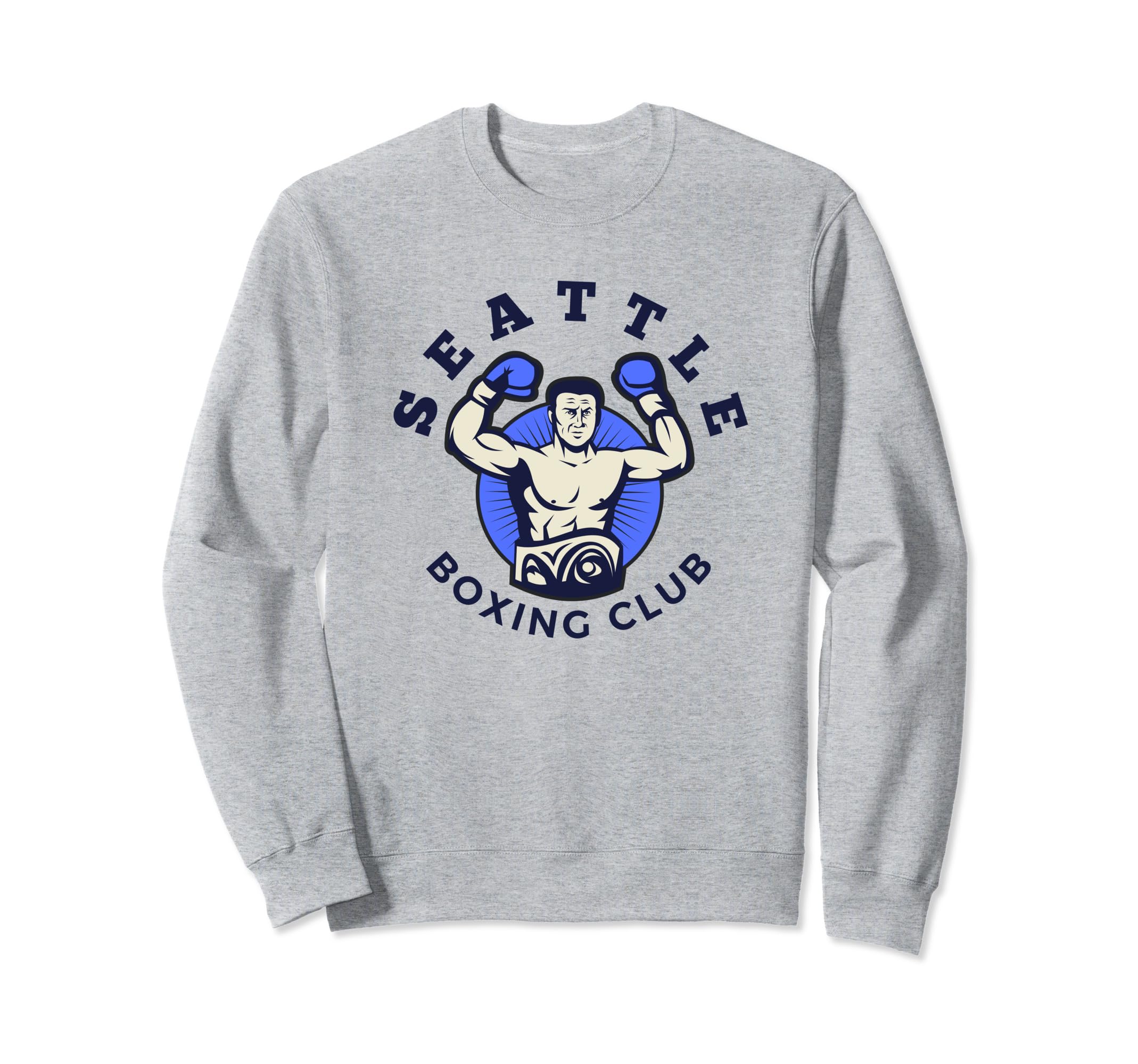 Seattle Boxing Club Distressed Sweatshirt - Aesthetic Graphic for Adults - T-Shirt, Sweatshirt, Hoodie