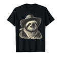 Country Cowboy Sloth Rodeo Cowgirl T-Shirt - Novelty Apparel Men Women - T-Shirt, Sweatshirt, Hoodie