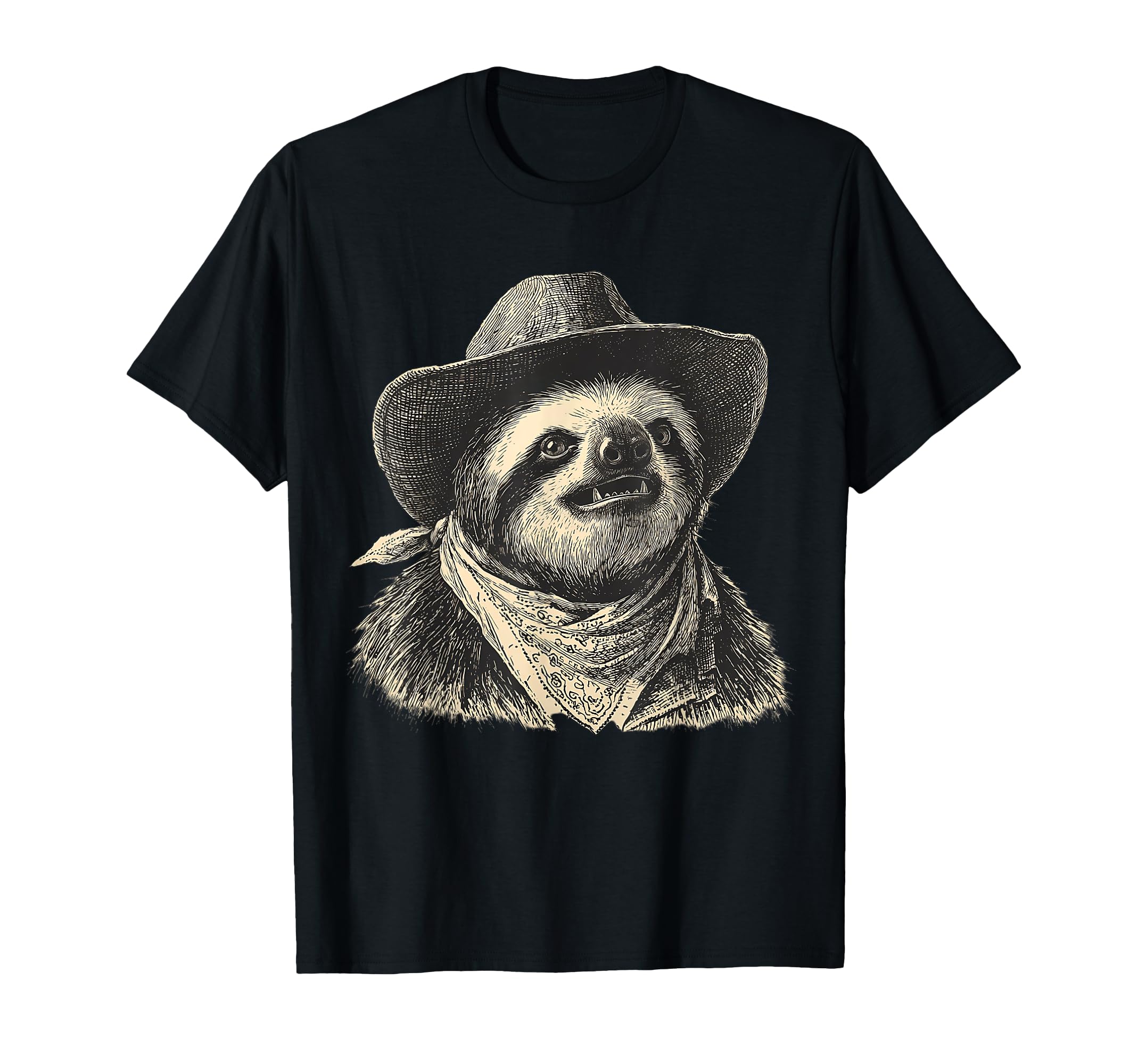 Country Cowboy Sloth Rodeo Cowgirl T-Shirt - Novelty Apparel Men Women - T-Shirt, Sweatshirt, Hoodie