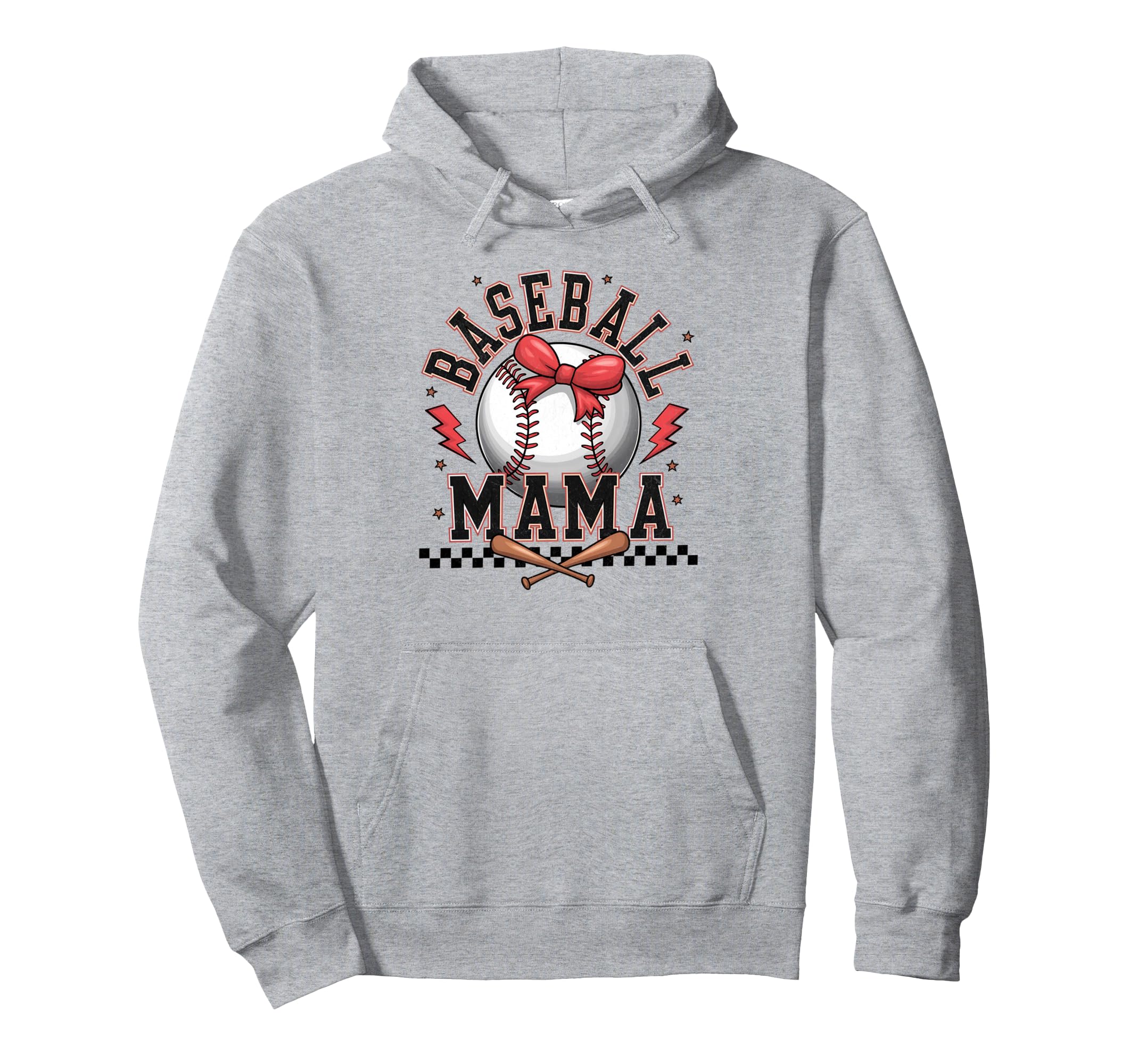 Baseball Coquette Bow Baseball Cheer Mom Hoodie - Minimalist Print Unisex - T-Shirt, Sweatshirt, Hoodie