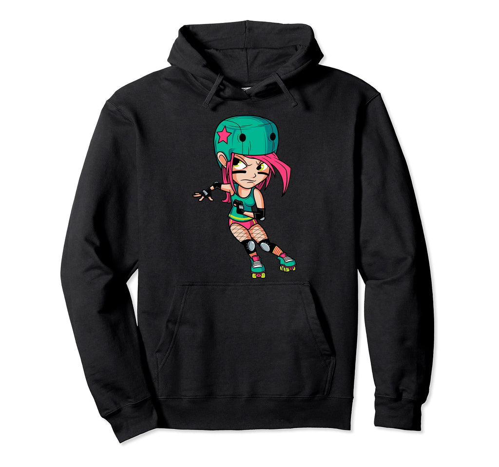 Funny Roller Derby 70S 80S Skating Hoodie - Casual Everyday Wear Unisex - T-Shirt, Sweatshirt, Hoodie