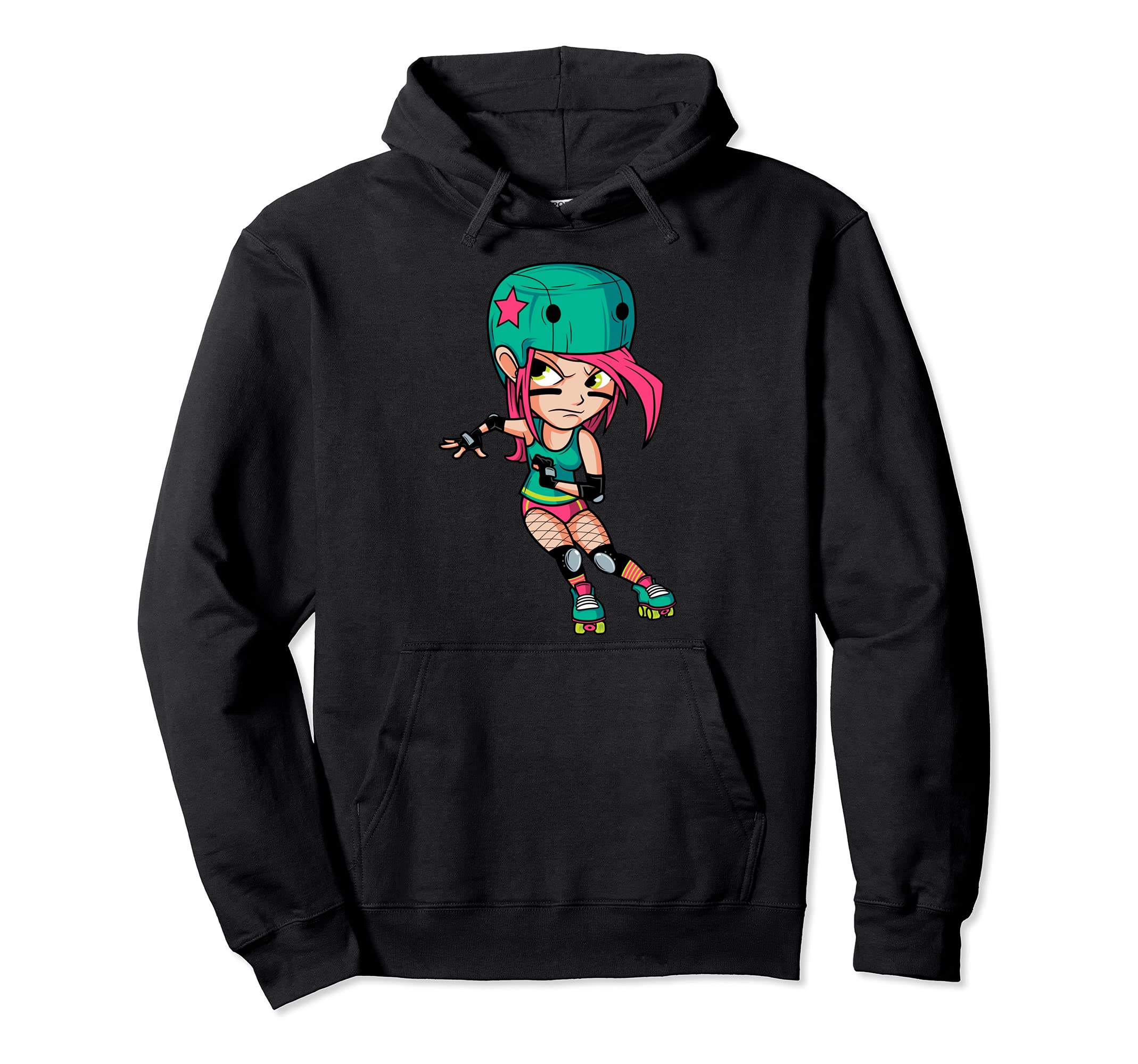 Funny Roller Derby 70S 80S Skating Hoodie - Casual Everyday Wear Unisex - T-Shirt, Sweatshirt, Hoodie