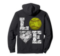 Softball Distressed Ball Mom Love Hoodie - Graphic Print Unisex - T-Shirt, Sweatshirt, Hoodie