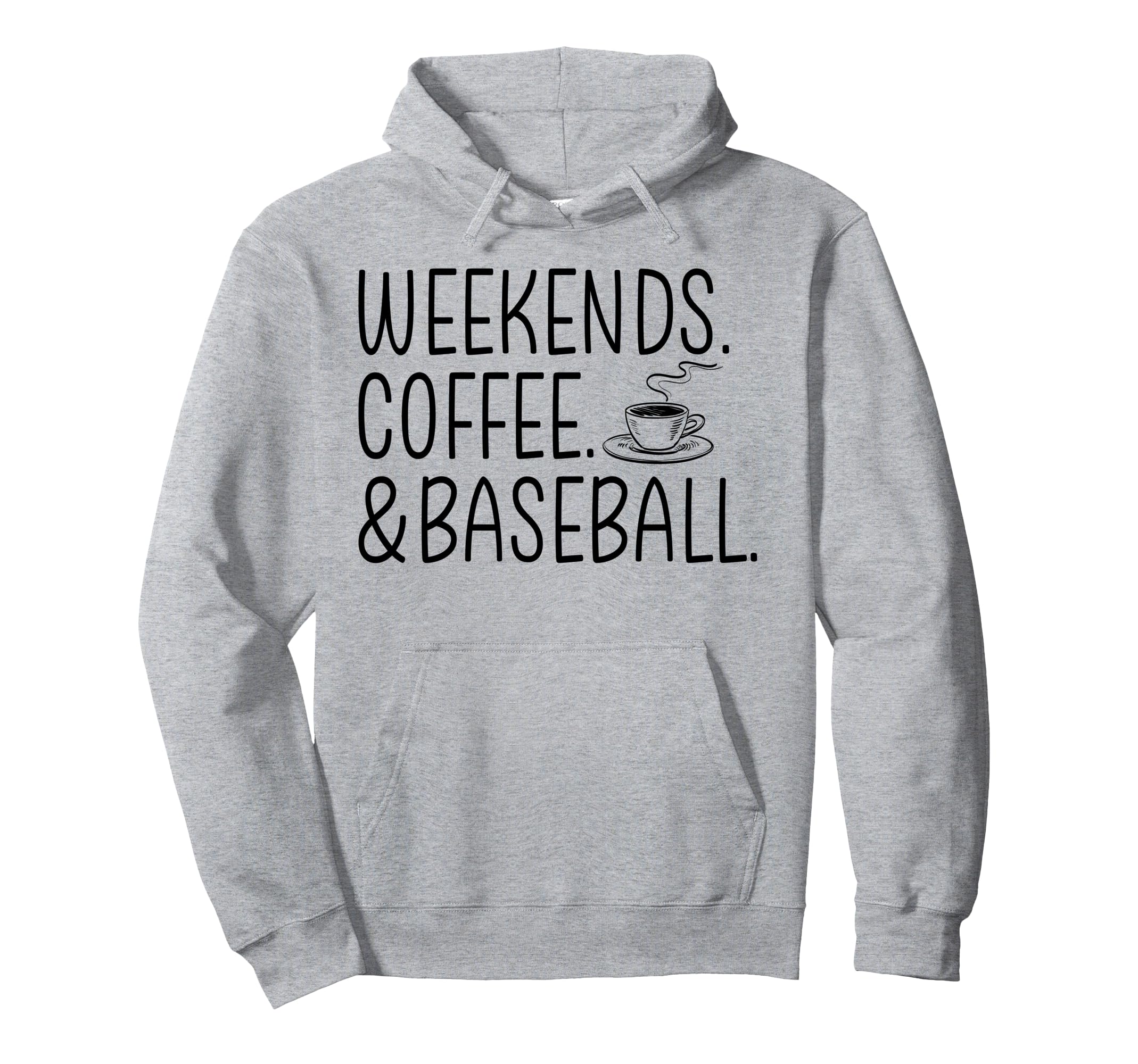 Weekends Coffee Baseball Funny Hoodie - Aesthetic Graphic Men Women - T-Shirt, Sweatshirt, Hoodie