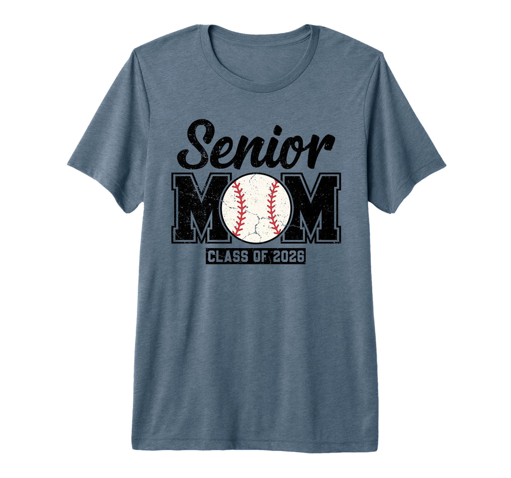Senior Mom Class 2026 Proud Baseball Mom T-Shirt - Minimalist Print Unisex - T-Shirt, Sweatshirt, Hoodie