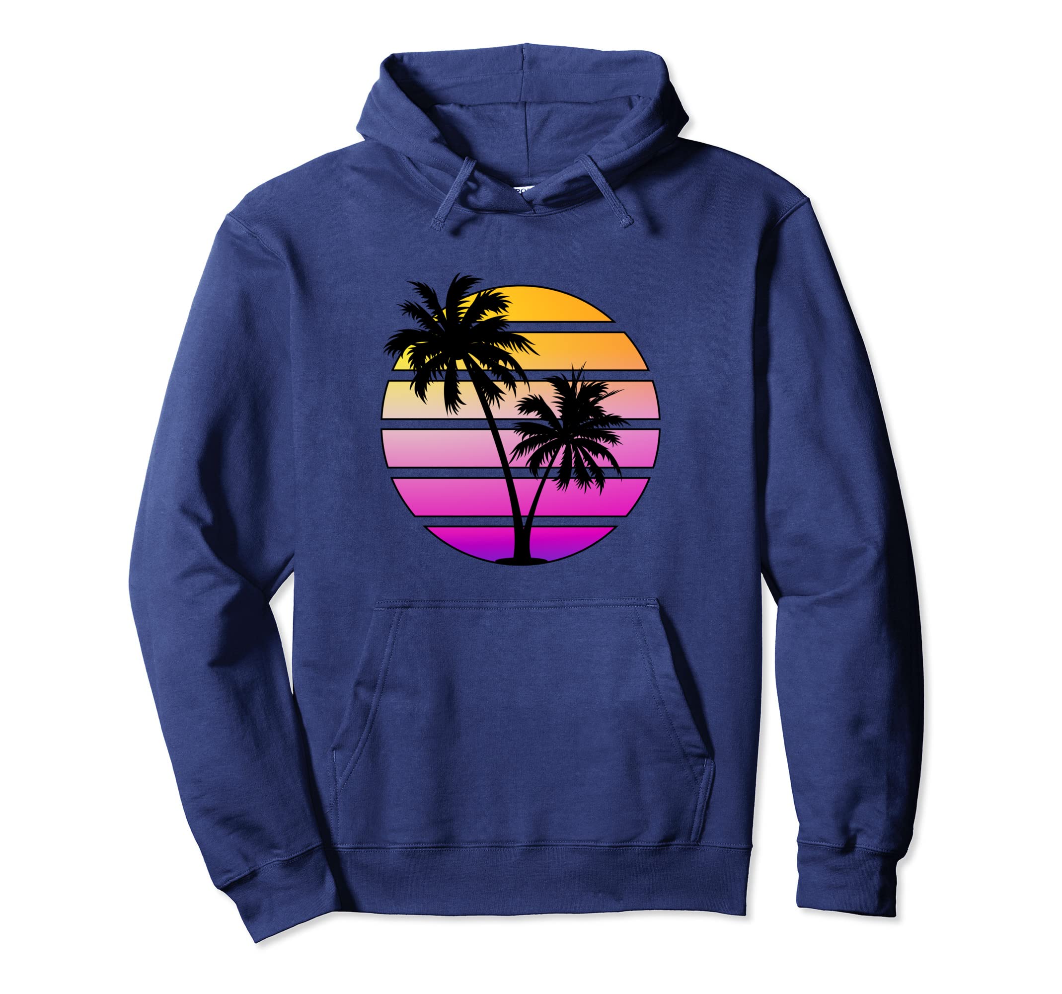 Synthwave Sunset Hoodie - Fun Novelty Design Unisex - T-Shirt, Sweatshirt, Hoodie