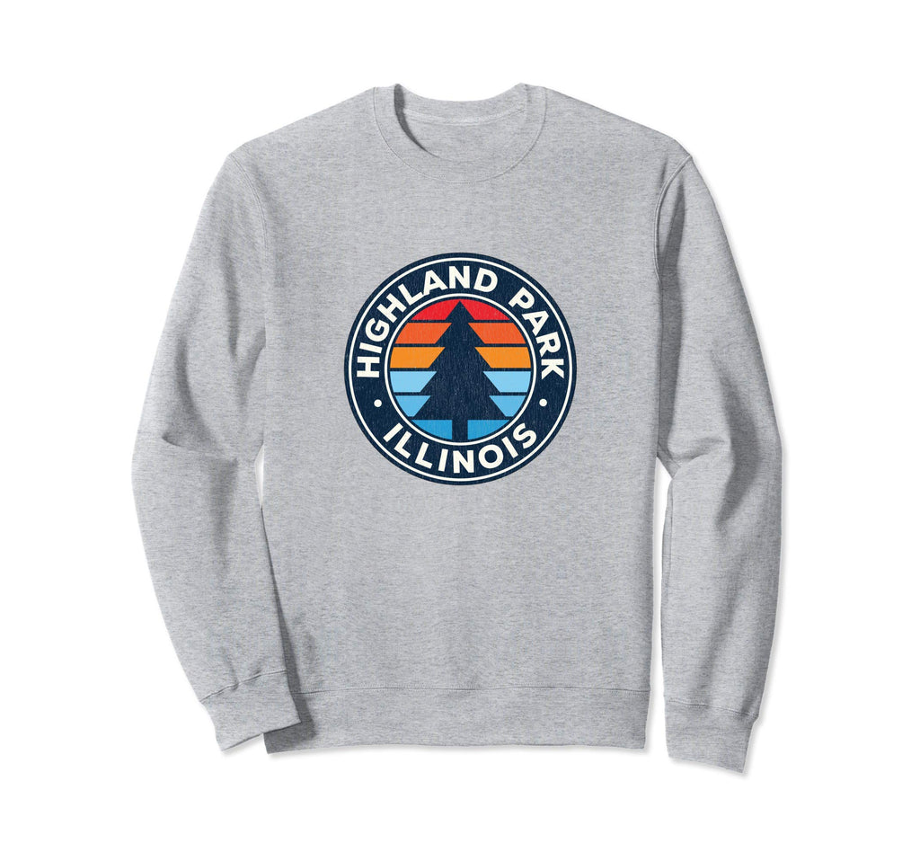 Highland Park Illinois Il 70S Sweatshirt - Casual Everyday Wear for Adults - T-Shirt, Sweatshirt, Hoodie